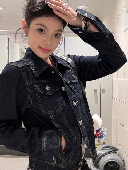 [Pre-order] Koiisle Retro Deconstructed Unisex Denim Jacket