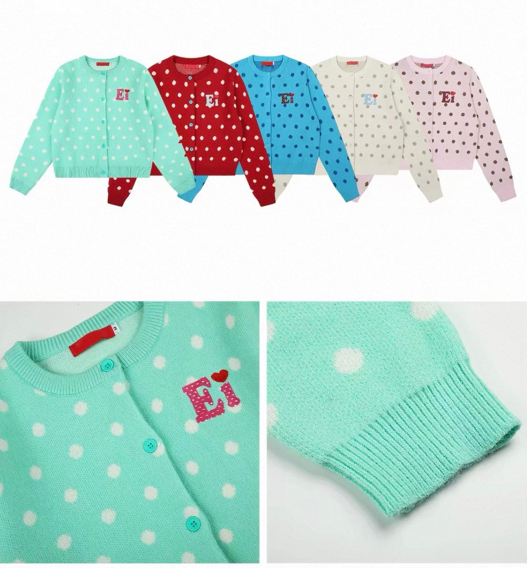 [Pre-order] Koiisle Polka Dot Cardigan