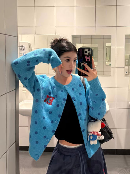 [Pre-order] Koiisle Polka Dot Cardigan