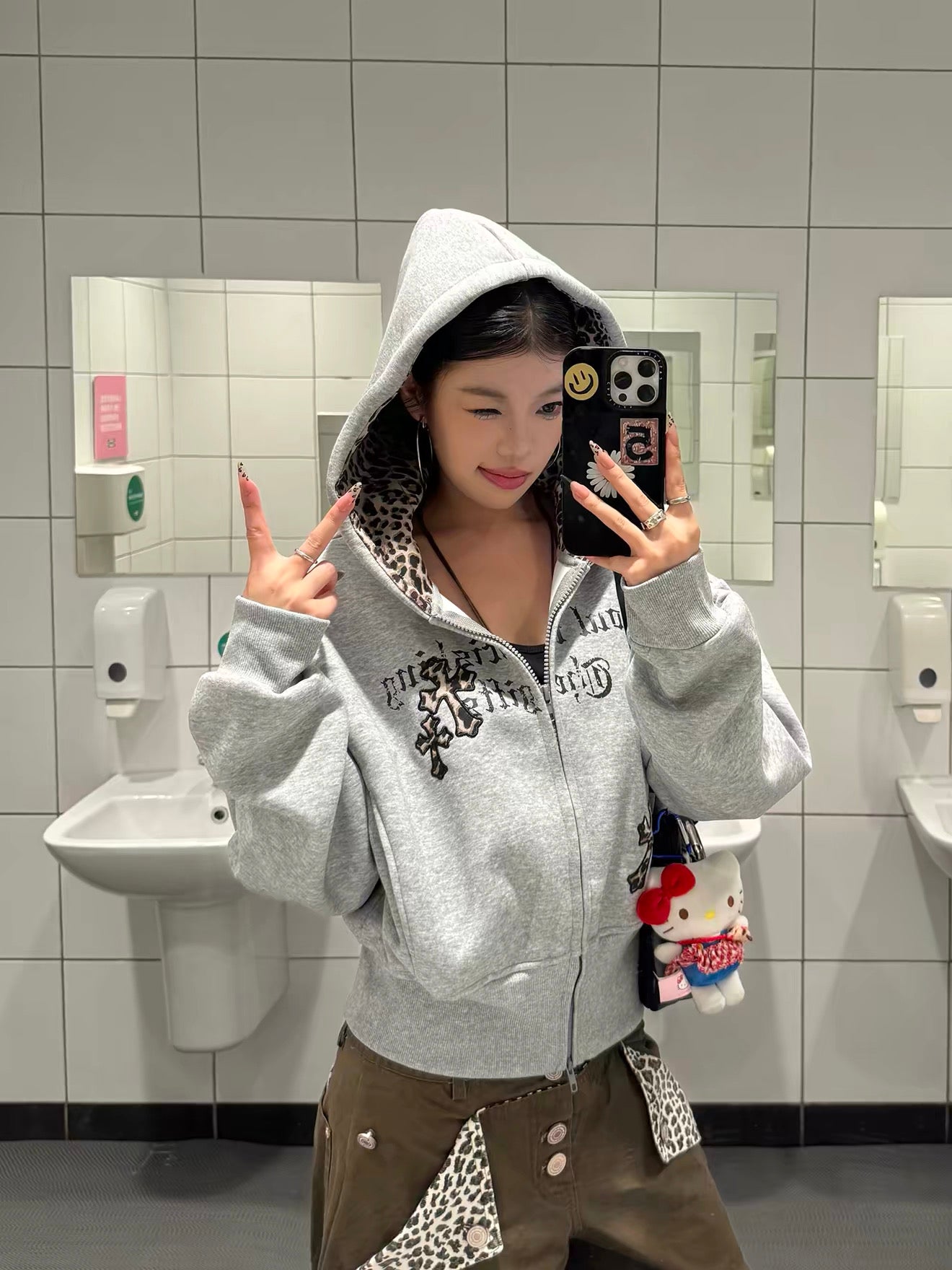 [Pre-order] Koiisle Leopard Print Hooded Jacket